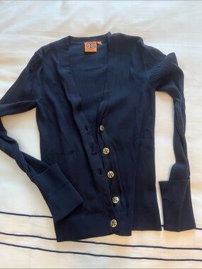 Tory Burch navy cardigan